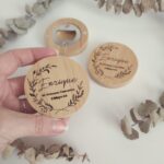 Abridores de madera de bambú personalizados